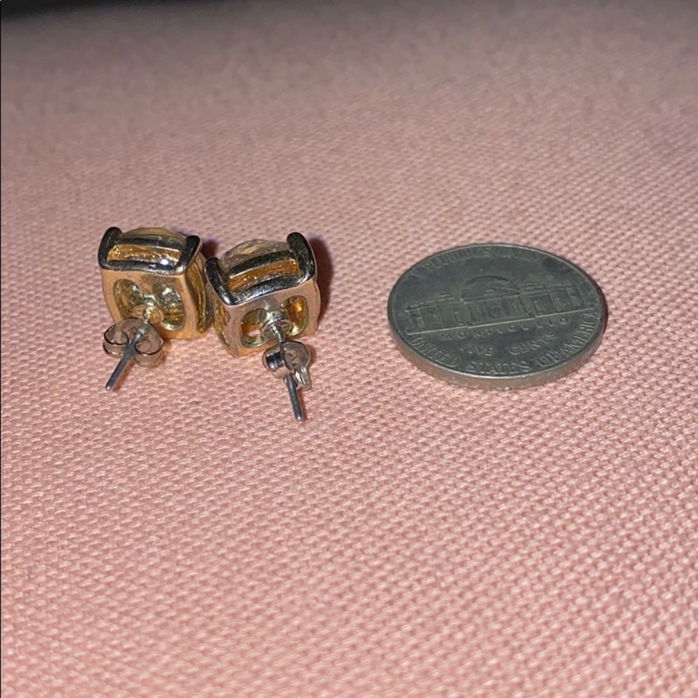 Silver Sparkle Stud Earrings - Picture 3 of 3
